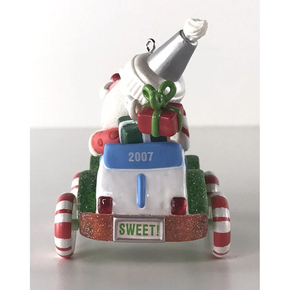Hallmark Keepsake Ornament 2007 Santas Sweet Ride Light 1 In Series Candy‎ Baker
